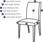 Dining Chair Covers Modern Elastic Stretch Protector (Set of 6)