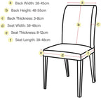Dining Chair Covers Modern Elastic Stretch Protector (Set of 6)