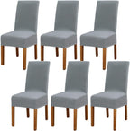 Dining Chair Covers Modern Elastic Stretch Protector (Set of 6)