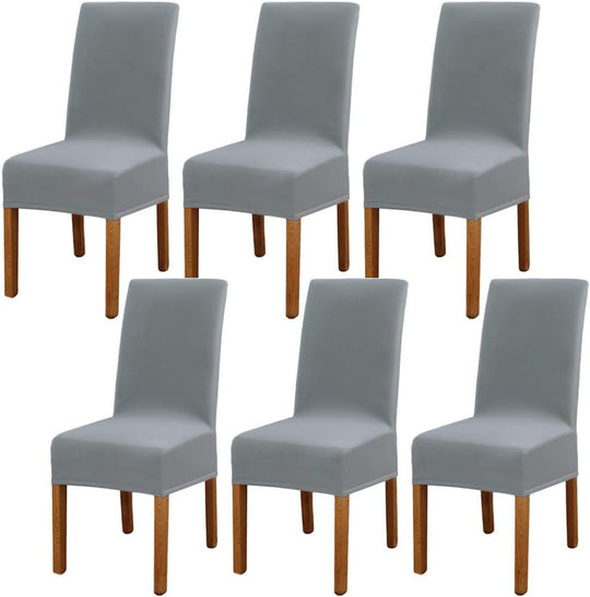 Dining Chair Covers Modern Elastic Stretch Protector (Set of 6)