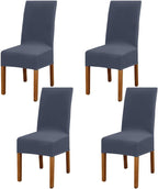 Dining Chair Covers Modern Elastic Stretch Protector (Set of 6)