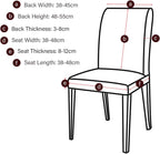 Dining Chair Covers Modern Elastic Stretch Protector (Set of 6)