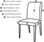Dining Chair Covers Modern Elastic Stretch Protector (Set of 6)