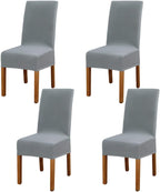 Dining Chair Covers Modern Elastic Stretch Protector (Set of 6)