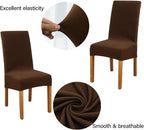 Dining Chair Covers Modern Elastic Stretch Protector (Set of 6)