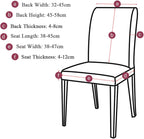 Dining Chair Covers Modern Elastic Stretch Protector (Set of 6)