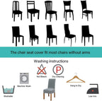 Dining Chair Covers Modern Elastic Stretch Protector (Set of 6)