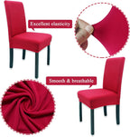 Dining Chair Covers Modern Elastic Stretch Protector (Set of 6)