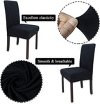 Dining Chair Covers Modern Elastic Stretch Protector (Set of 6)