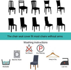 Dining Chair Covers Modern Elastic Stretch Protector (Set of 6)