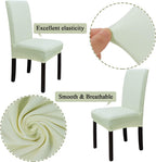 Dining Chair Covers Modern Elastic Stretch Protector (Set of 6)