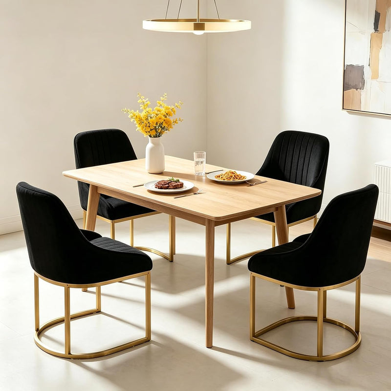Dining Chairs Luxury Comfy Velvet Kitchen Room Chair (Set of 2)