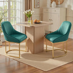 Dining Chairs Luxury Comfy Velvet Kitchen Room Chair (Set of 2)
