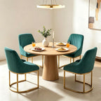 Dining Chairs Luxury Comfy Velvet Kitchen Room Chair (Set of 2)