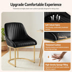 Dining Chairs Luxury Comfy Velvet Kitchen Room Chair (Set of 2)