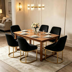 Dining Chairs Luxury Comfy Velvet Kitchen Room Chair (Set of 2)