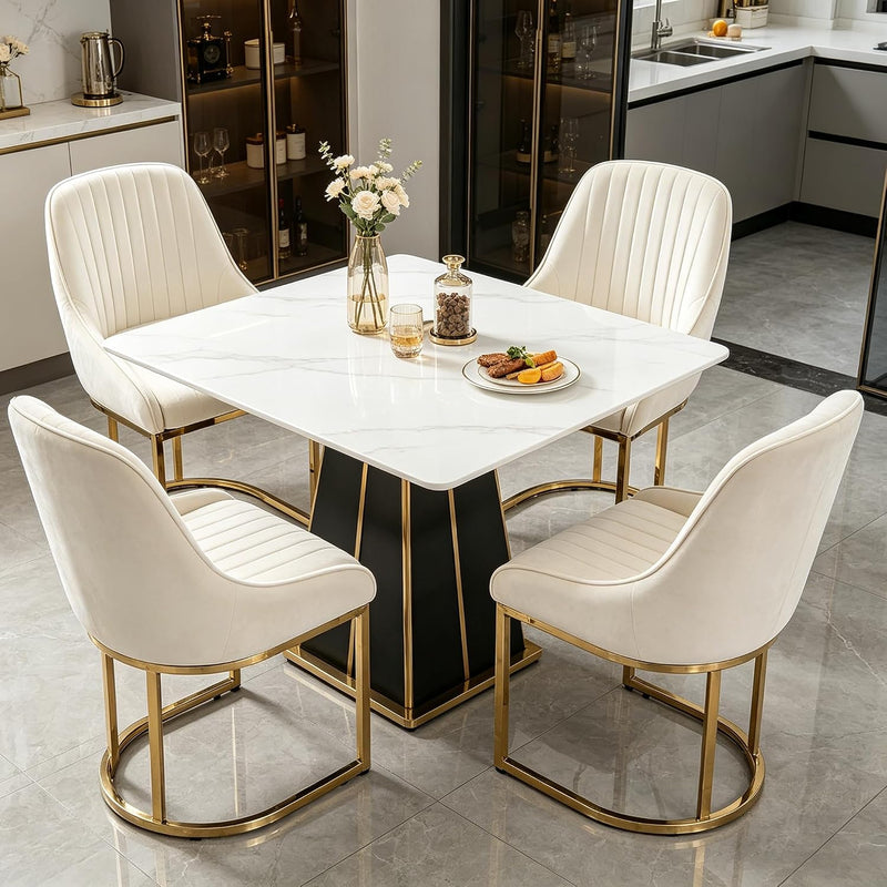 Dining Chairs Luxury Comfy Velvet Kitchen Room Chair (Set of 2)