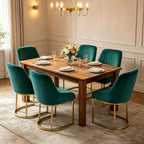 Dining Chairs Luxury Comfy Velvet Kitchen Room Chair (Set of 2)