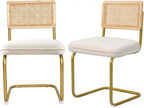 Dining Chairs Mid-Century Modern Kitchen Side Chair Armless (Set of 2)