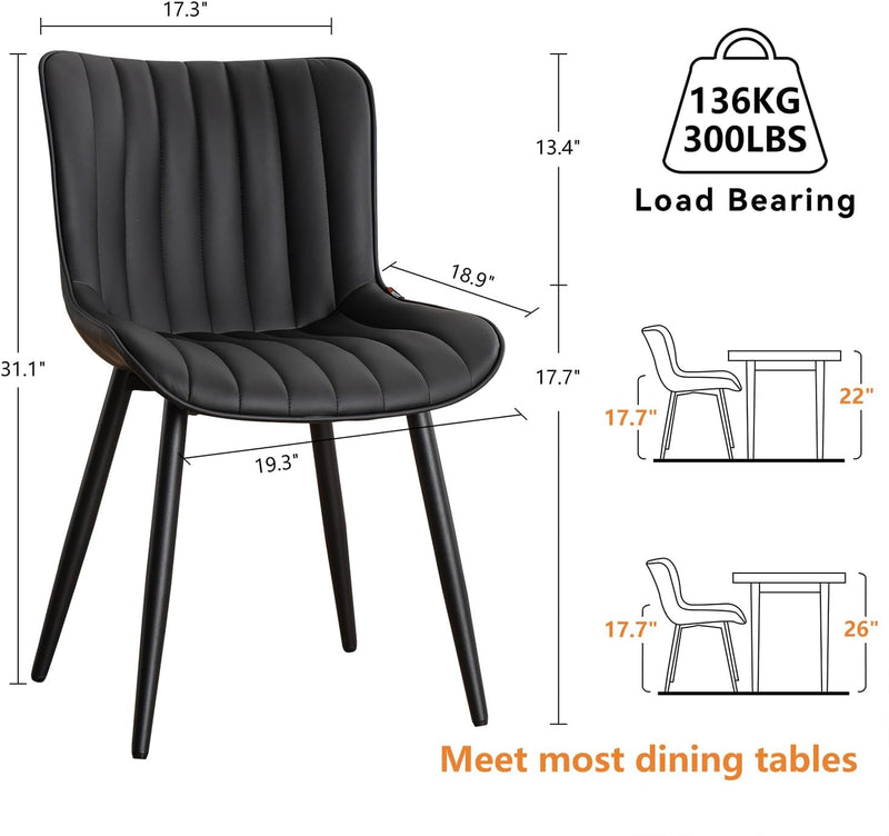 Dining Chairs Modern Kitchen Room (Set of 2)