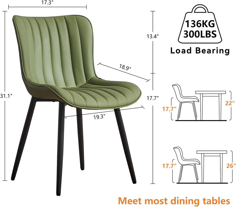 Dining Chairs Modern Kitchen Room (Set of 2)