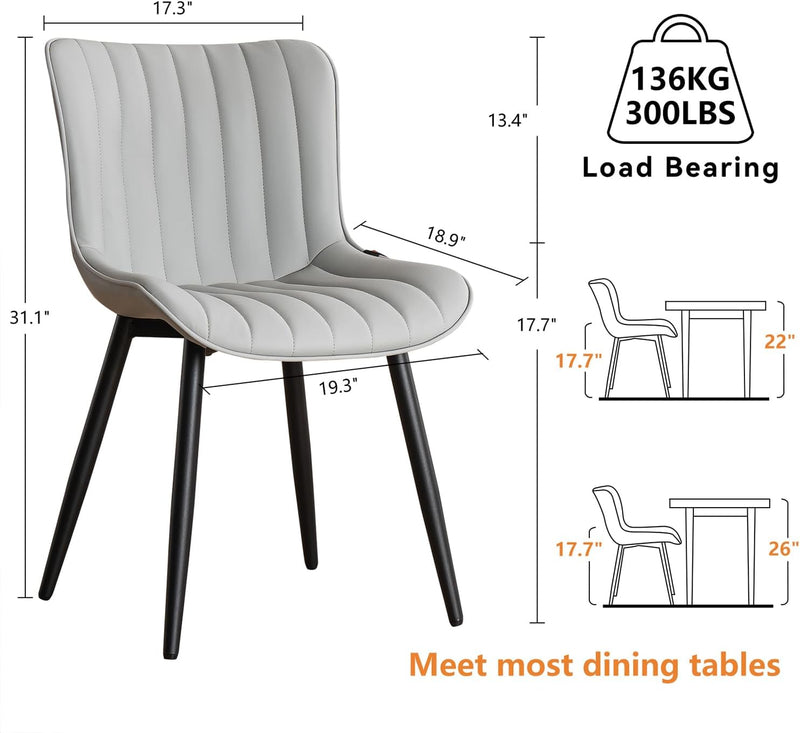 Dining Chairs Modern Kitchen Room (Set of 2)