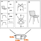 Dining Chairs Modern Kitchen Room (Set of 2)