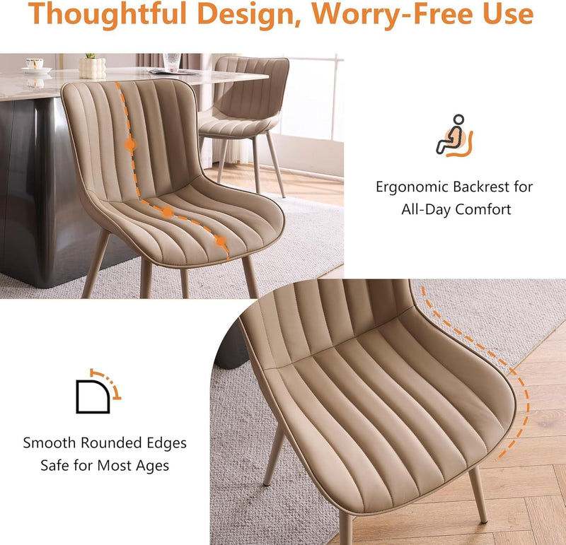 Dining Chairs Modern Kitchen Room (Set of 2)