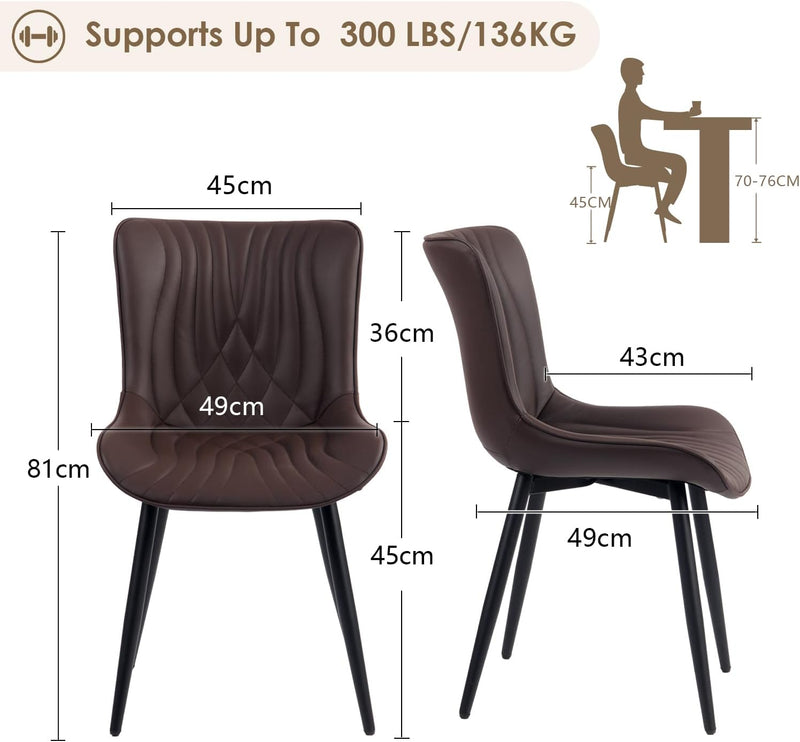 Dining Chairs Modern Room Chair (Set of 2)