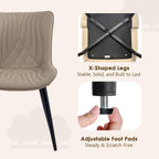 Dining Chairs Modern Room Chair (Set of 2)