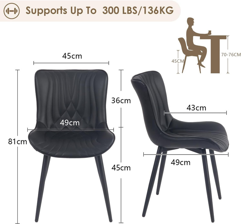 Dining Chairs Modern Room Chair (Set of 2)