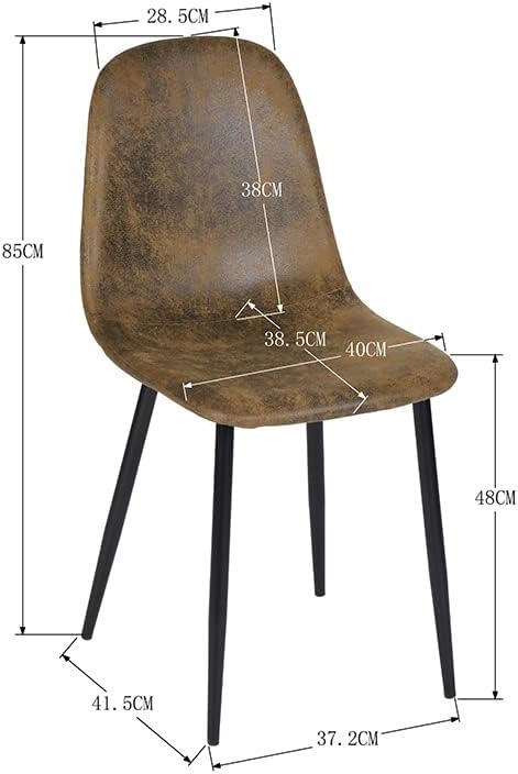Dining Chairs Soft and Backrest Kitchen with Solid (Set of 4)
