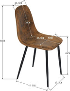 Dining Chairs Soft and Backrest Kitchen with Solid (Set of 4)