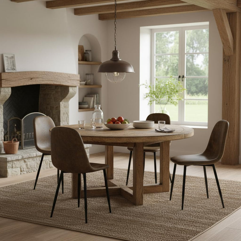 Dining Chairs Soft and Backrest Kitchen with Solid (Set of 4)