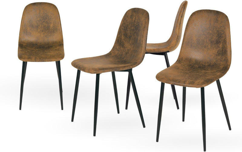 Dining Chairs Soft and Backrest Kitchen with Solid (Set of 4)