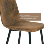 Dining Chairs Soft and Backrest Kitchen with Solid (Set of 4)