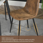 Dining Chairs Soft and Backrest Kitchen with Solid (Set of 4)