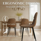 Dining Chairs Soft and Backrest Kitchen with Solid (Set of 4)