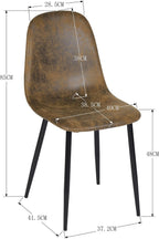 Dining Chairs Soft and Backrest Kitchen with Solid (Set of 4)