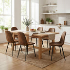 Dining Chairs Soft and Backrest Kitchen with Solid (Set of 4)