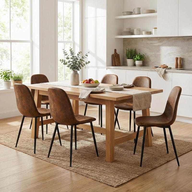 Dining Chairs Soft and Backrest Kitchen with Solid (Set of 4)