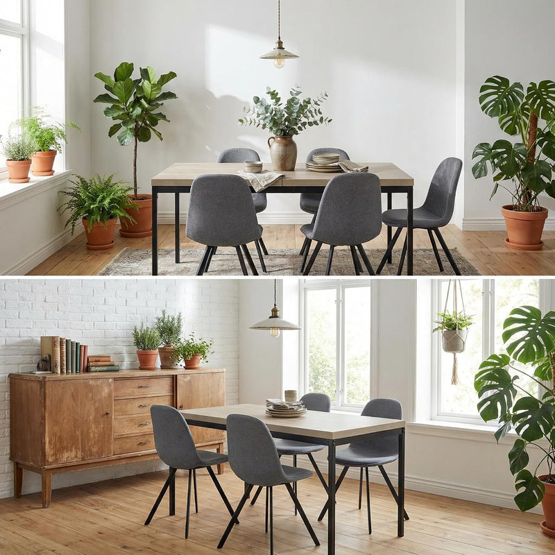 Dining Chairs Soft and Backrest Kitchen with Solid (Set of 4)
