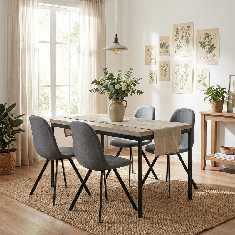Dining Chairs Soft and Backrest Kitchen with Solid (Set of 4)