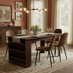 Dining Chairs Soft and Backrest Kitchen with Solid (Set of 4)
