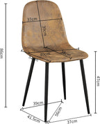 Dining Chairs Soft and Backrest Kitchen with Solid (Set of 4)