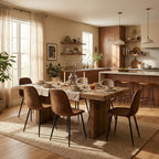 Dining Chairs Soft and Backrest Kitchen with Solid (Set of 4)