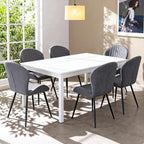 Dining Chairs Upholstered High Back Soft Padded Seat (Set of 2)