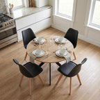 Dining Set Table and Chairs 5-Piece 100CM