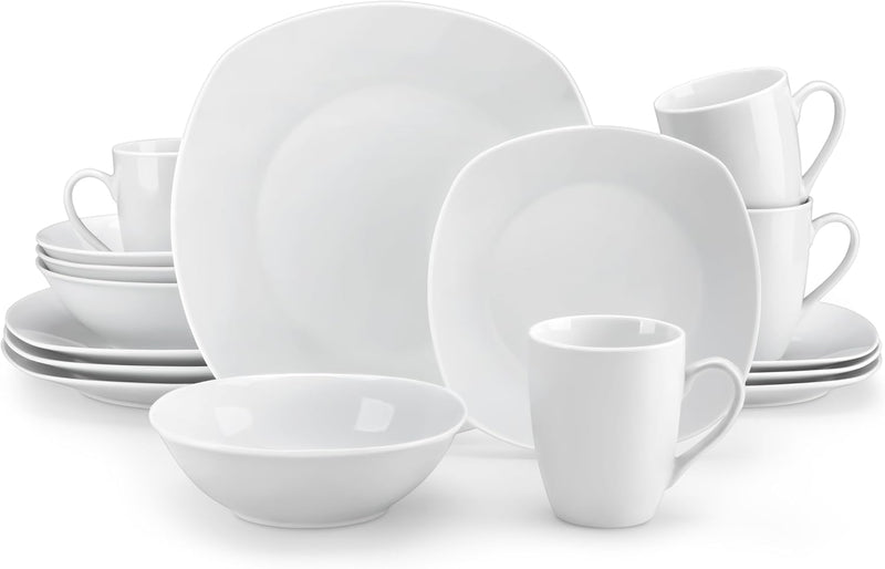 Dinner Sets 24-Piece Porcelain Plates and Bowls Set