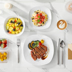 Dinner Sets 24-Piece Porcelain Plates and Bowls Set